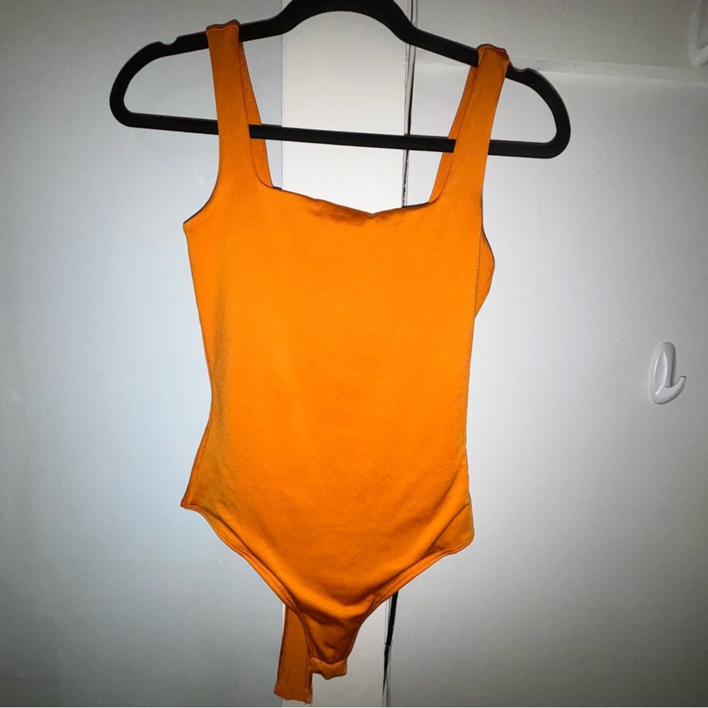 Orange Stretchy Bodysuit